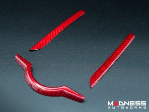 Alfa Romeo Giulia Center Console Frame Trim - Carbon Fiber - Red Candy - Pre '20 Models Alfa Romeo Giulia Center Console Frame Trim - Carbon Fiber - Red Candy - Pre '20 Models